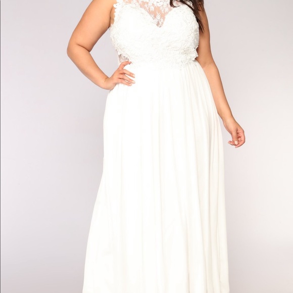 WHITE LACEY DRESS - Picture 3 of 4